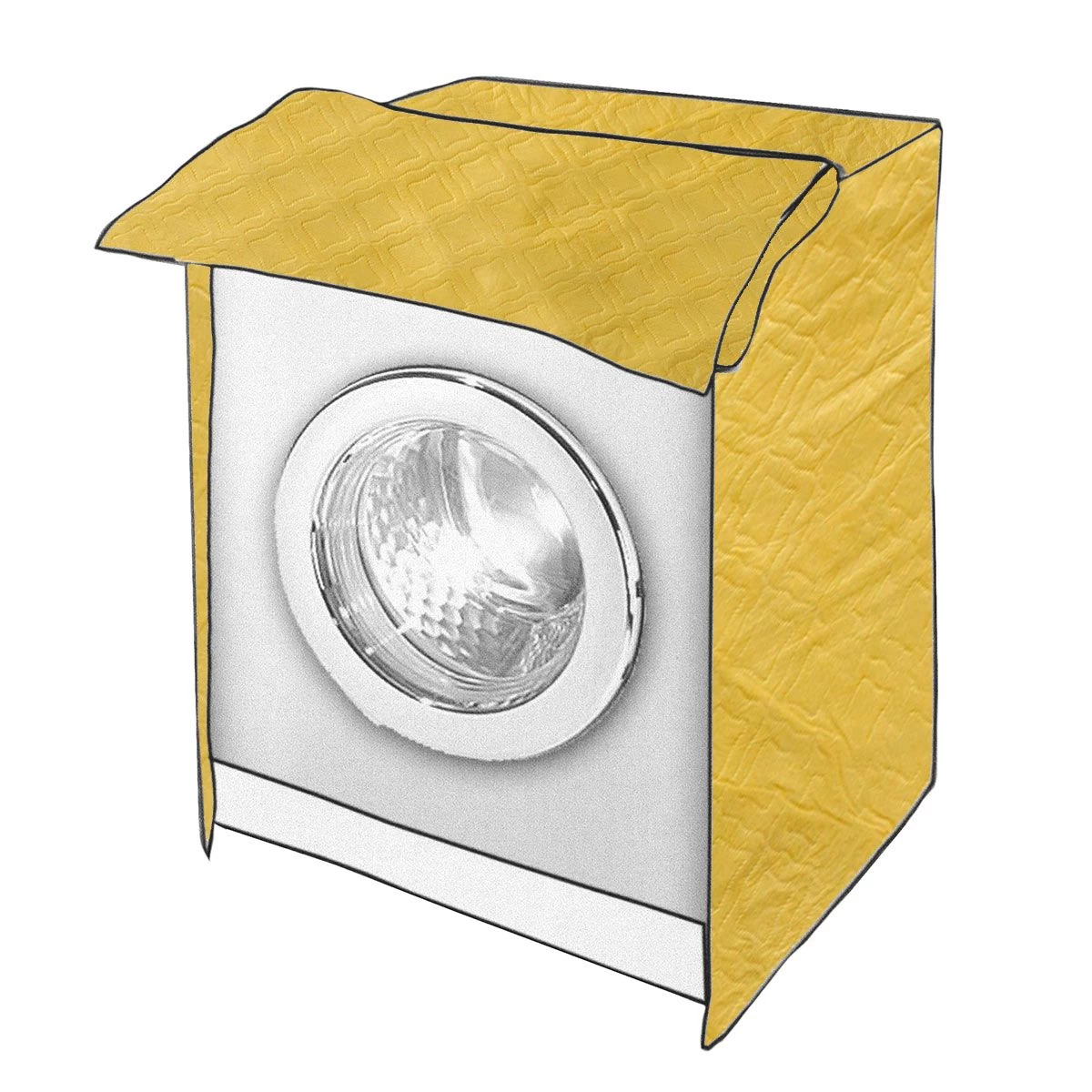 Coprilavatrice Unito Con Chiusura A Zip 80x60x60 Cm Z456 - immagine 4