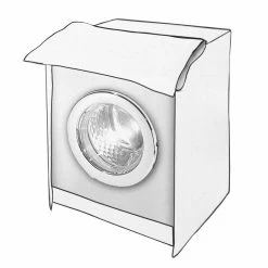 Coprilavatrice White Con Chiusura A Zip 60x60x80 Cm Z468