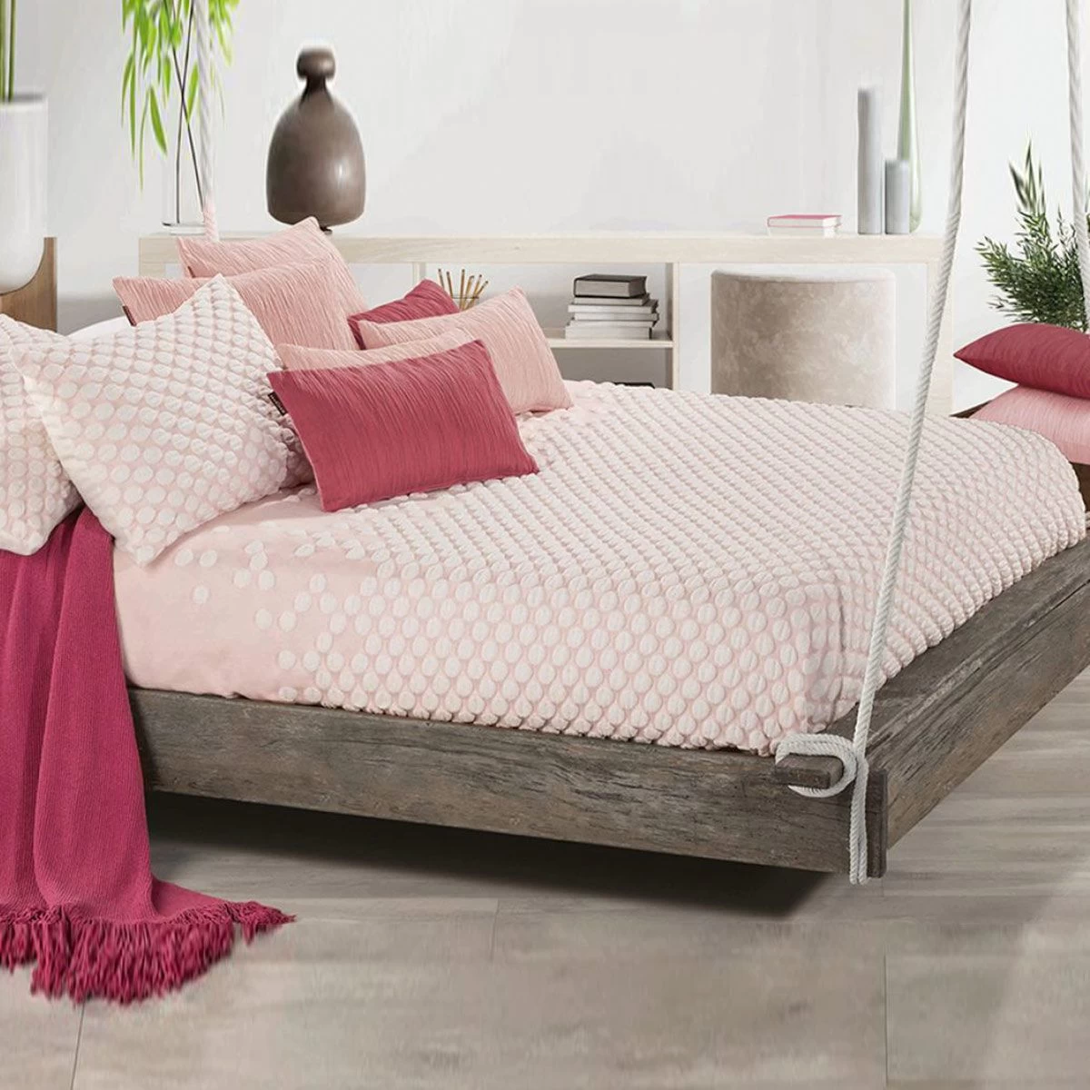 Copriletto Leggero Jacquard Set Point Di Manterol Matrimoniale K073 - immagine 6