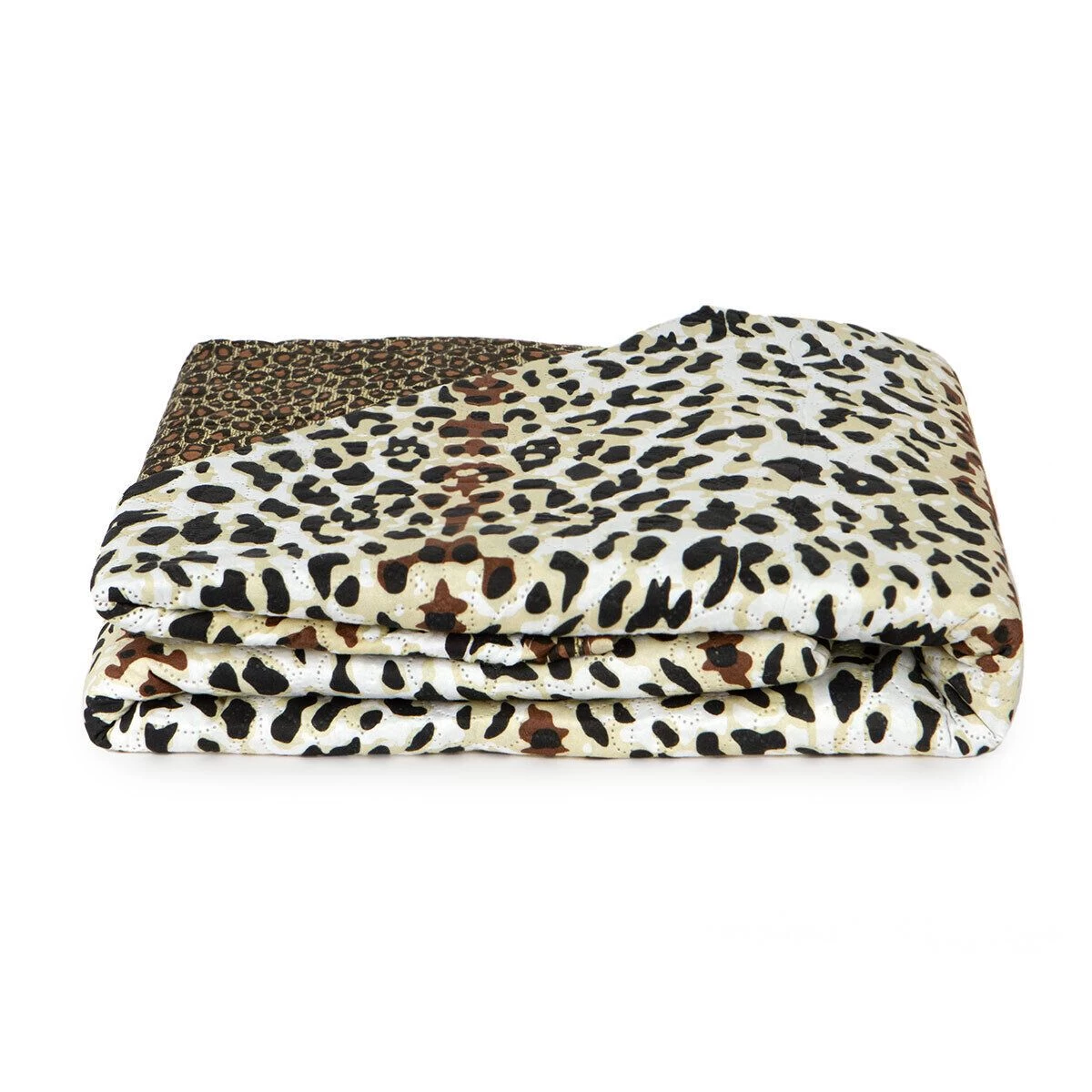 Copriletto Trapuntato Trapuntino Glamour Leopardato Matrimoniale J465