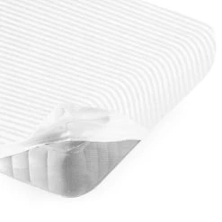 Coprimaterasso In Cotone Rigato Con Angoli - Dimensioni Varie Y995