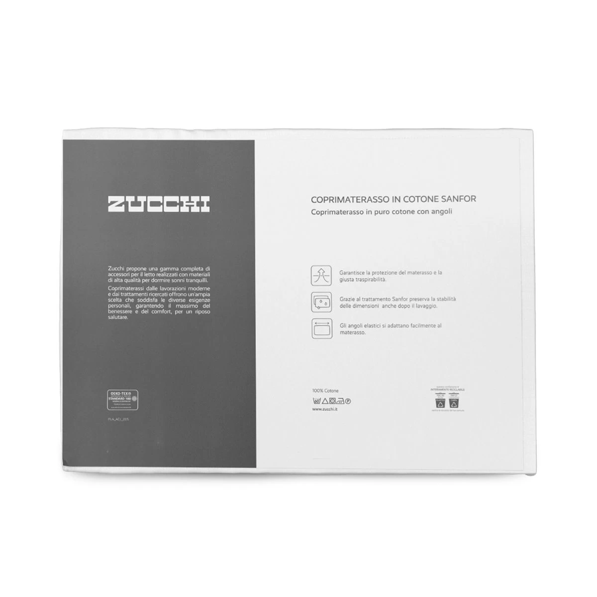 Coprimaterasso Zucchi In Cotone Sanfor - Dimensioni Varie Y637 - immagine 2
