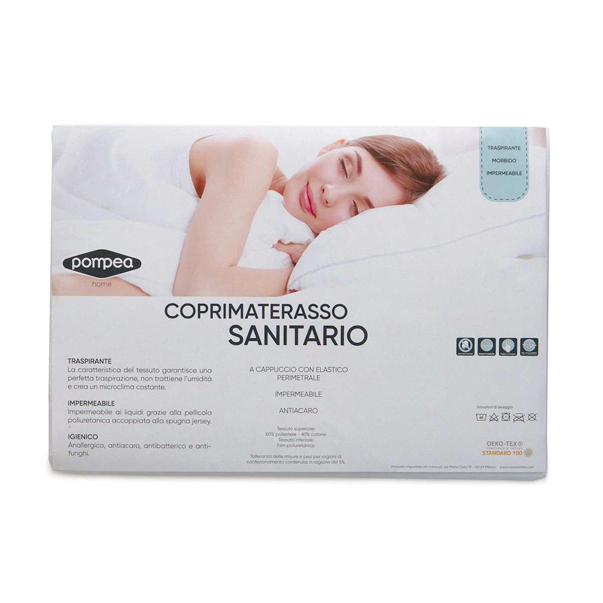Coprimaterasso Sanitario Impermeabile Di Pompea - Dimensioni Varie Y926 - immagine 2