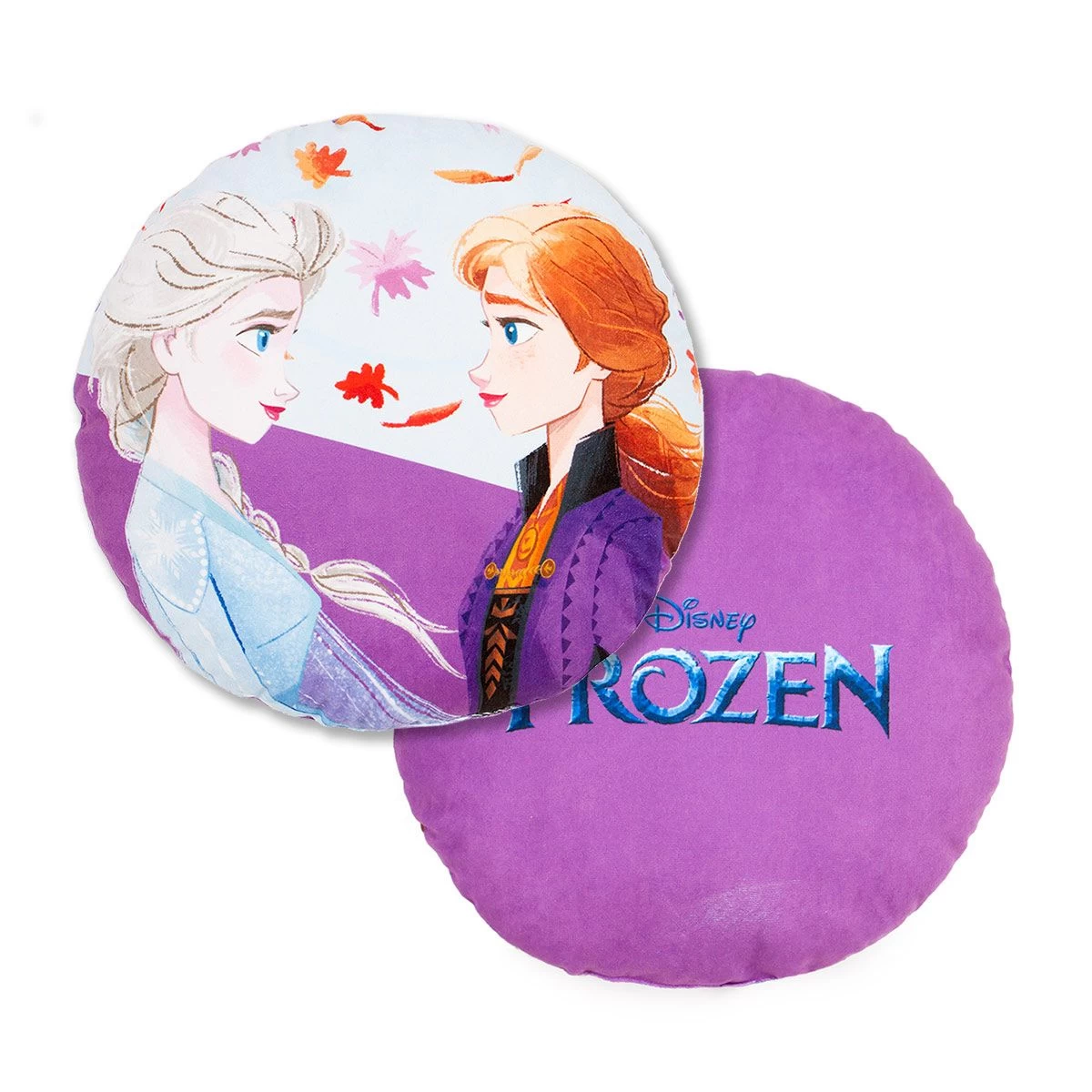Cuscino Arredo Frozen Disney Sagomato Stampato Rotondo K247 - immagine 3