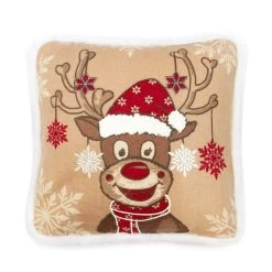 Cuscino Arredo Natalizio Decor Tortora Quadrato 45x45 Cm X092