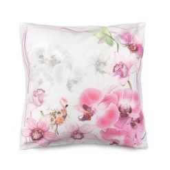 Cuscino Arredo Orchidea Di Randi In Raso 45x45 Cm J348