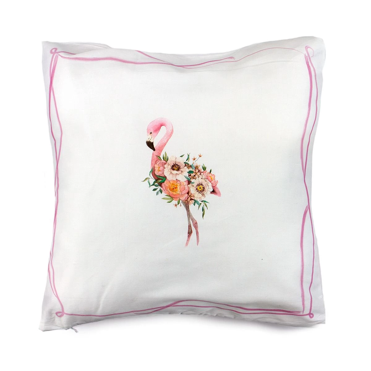 Cuscino Arredo Orchidea Di Randi In Raso 45x45 Cm J348 - immagine 2