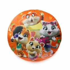 Cuscino Arredo 44 Gatti Sagomato Stampato Rotondo V927