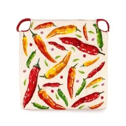 Cuscino Coprisedia Chili In Puro Cotone K102