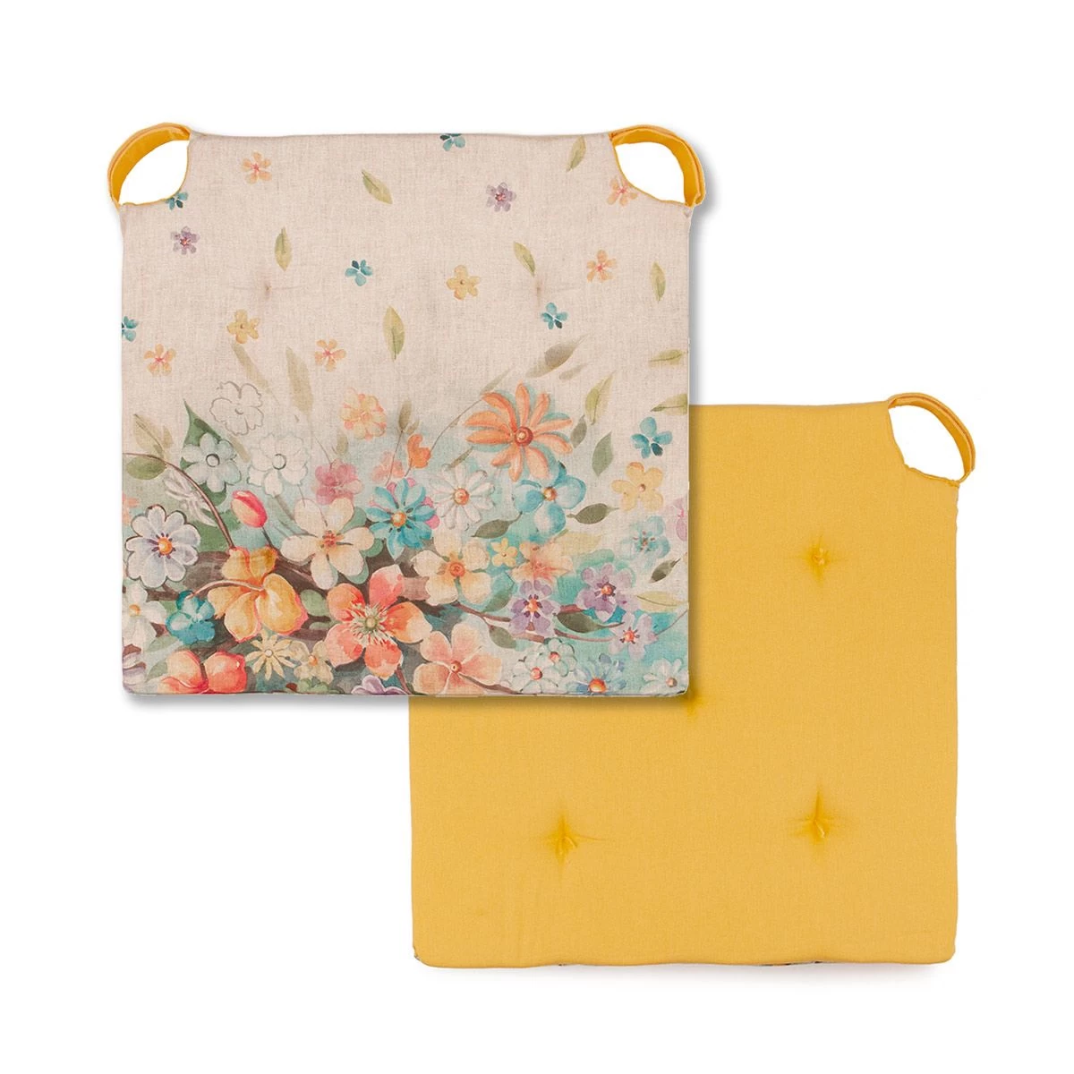 Cuscino Coprisedia Flora In Puro Cotone K154 - immagine 3