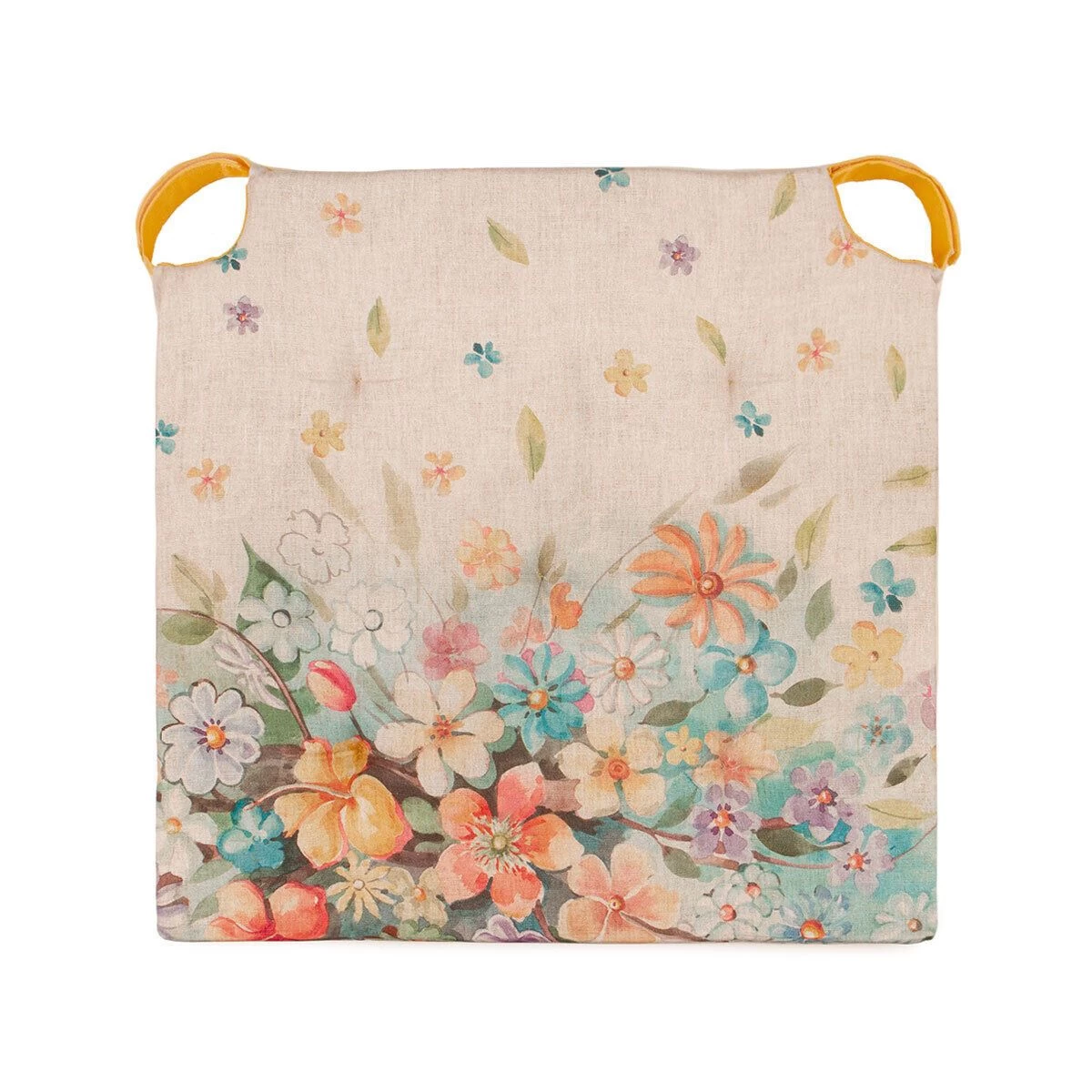 Cuscino Coprisedia Flora In Puro Cotone K154