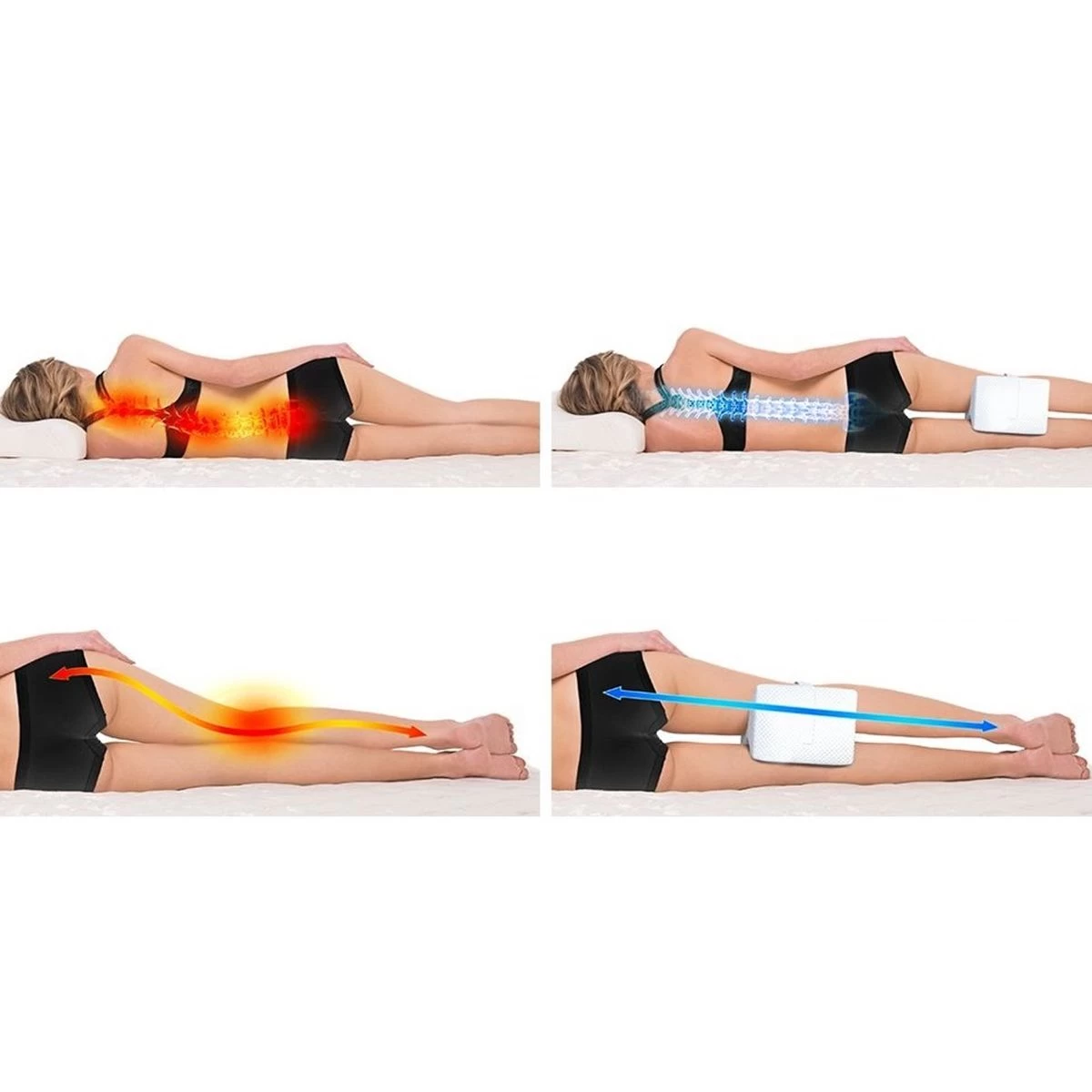 Cuscino Memory Foam Sollievo Per Gambe E Ginocchia J524 - immagine 5