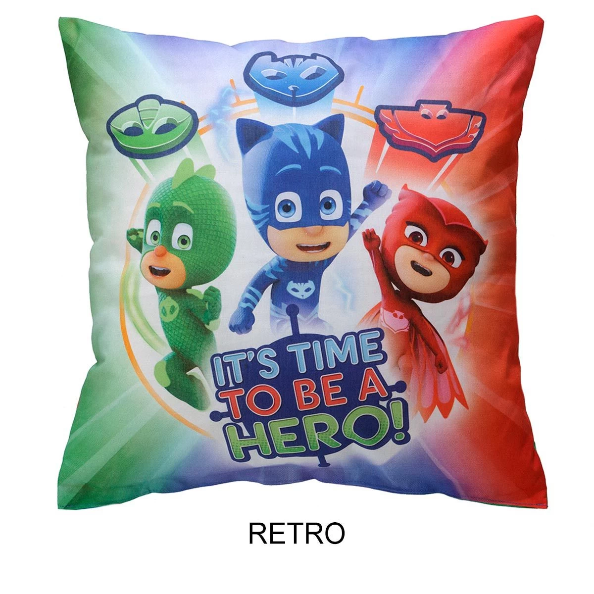 Cuscino Arredo Super Pigiamini PJ Masks 42x42 Cm R371 - immagine 2