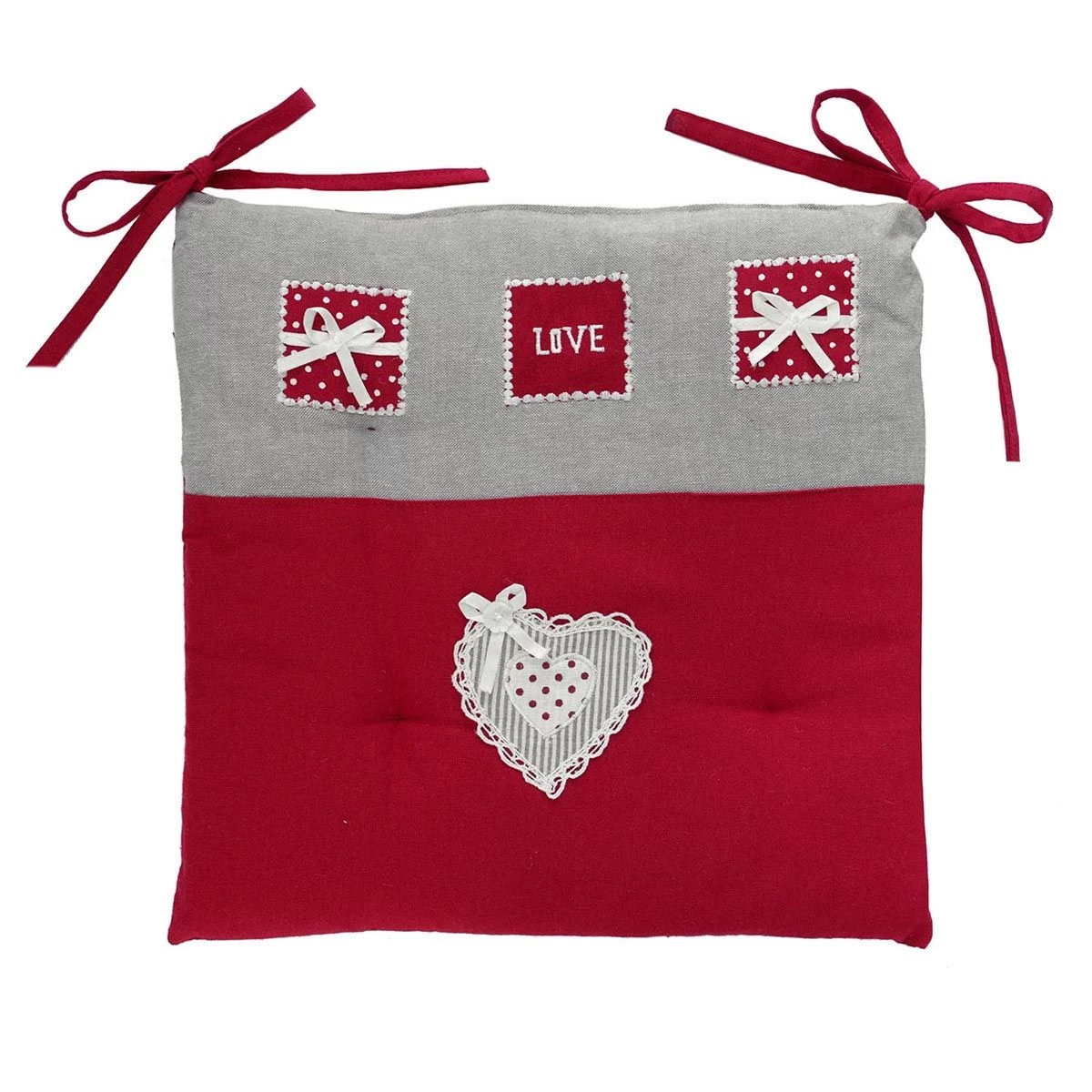 Cuscino Coprisedia Country Art. Verone 2 Con Laccetti Q825 - immagine 3