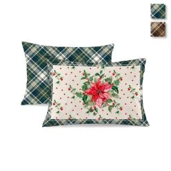 Federa Natalizia Poinsettia Di Casa Anversa 50x80 Cm X128