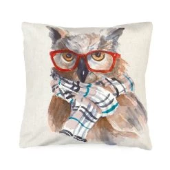 Fodera Copricuscino Arredo Smart Owl 45x45 Cm X031