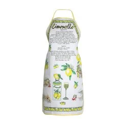 Grembiule Da Cucina Limoncello In Puro Cotone Con Tasca V535