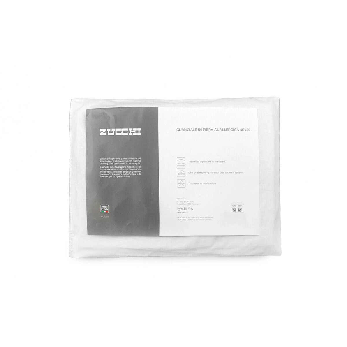 Guanciale In Fibra Anallergica Zucchi 40x55cm Y390