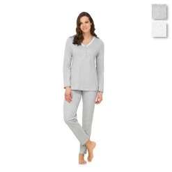 Pigiama Donna Linclalor In Caldo Cotone 91207 - Fino Alla Tg 58 Y058