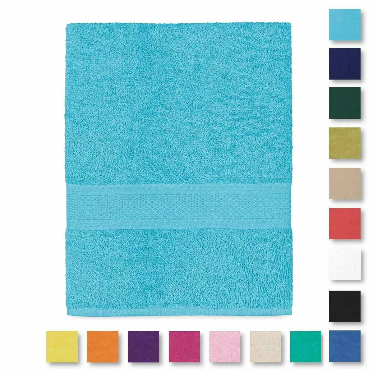 Telo Doccia Pop Color Di Bassetti In Spugna 430 Gr/mq 100x150 Cm W008