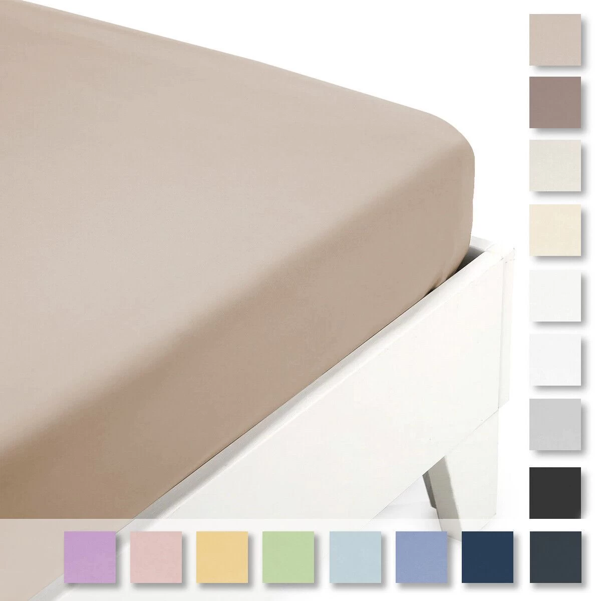 Lenzuolo Con Angoli Morbidissimi In Jersey Di Cotone - Dimensioni Varie K332