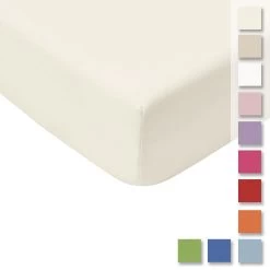 Lenzuolo Sotto Con Angoli Platino In Policotone - Dimensioni Varie K333