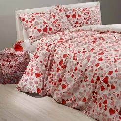 Parure Copripiumino Millecuori Di Caleffi Digitale Matrimoniale K606