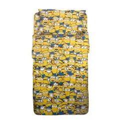 Parure Copripiumino Minions Per Letto Singolo J172