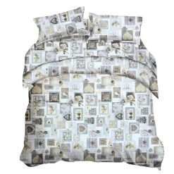 Parure Copripiumino Sweet In Microfibra Matrimoniale Due Piazze V245