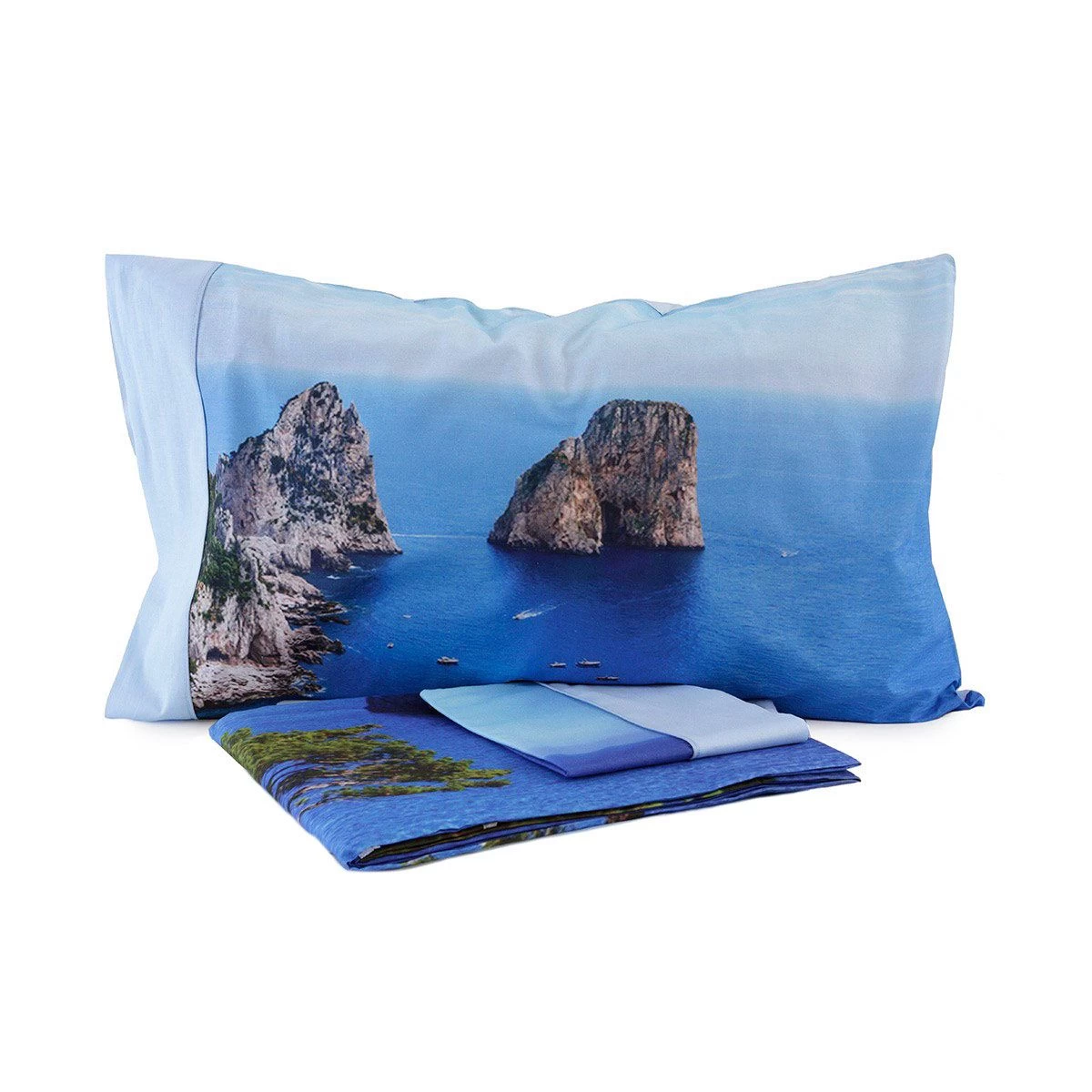 Parure Copripiumino Capri Di Pierre Cardin Stampa Digitale Matrimoniale Q456 - immagine 2