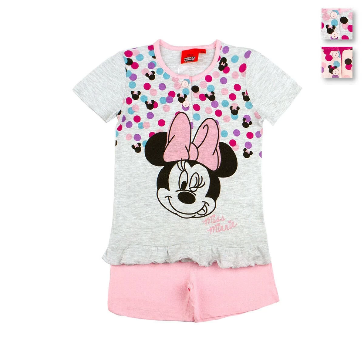 Pigiama Bambina Estivo Minnie Disney In Cotone WD220092 Y721
