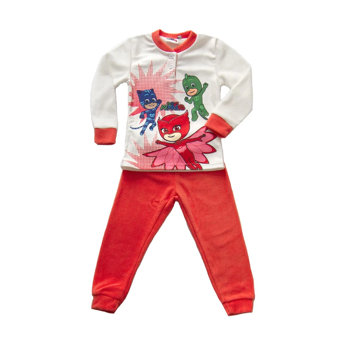 Pigiama Bambina Super Pigiamini PJ Masks In Pile PL22046 V390 - immagine 3