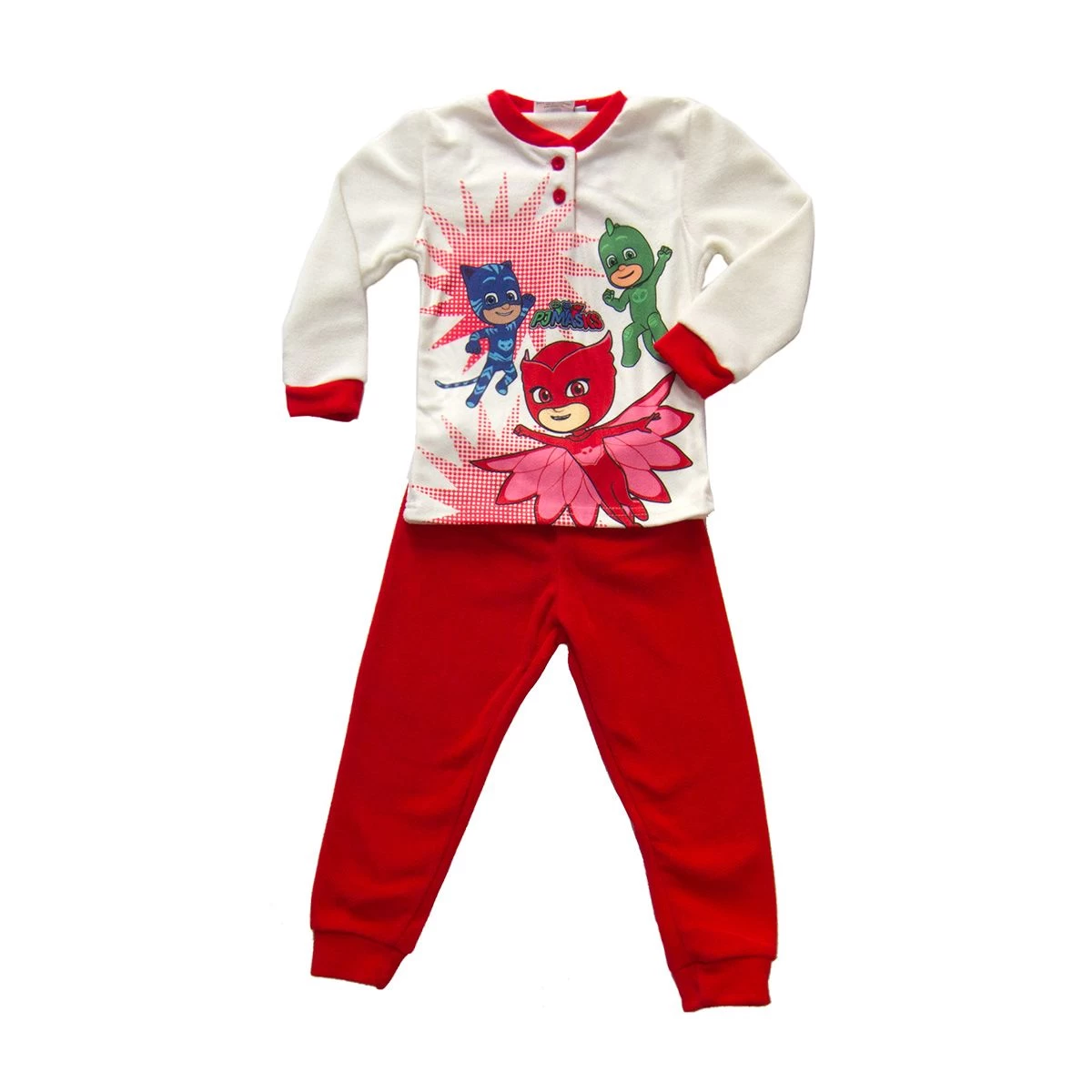 Pigiama Bambina Super Pigiamini PJ Masks In Pile PL22046 V390 - immagine 2