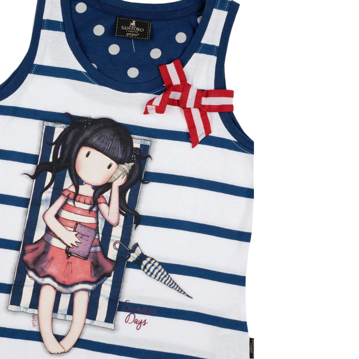 Pigiama Bambina/ragazza Estivo Summer Days Gorjuss In Cotone 54448 Z038 - immagine 2