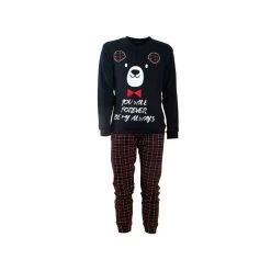 Pigiama Bambino Family Oronero In Caldo Cotone OUB1128 J019