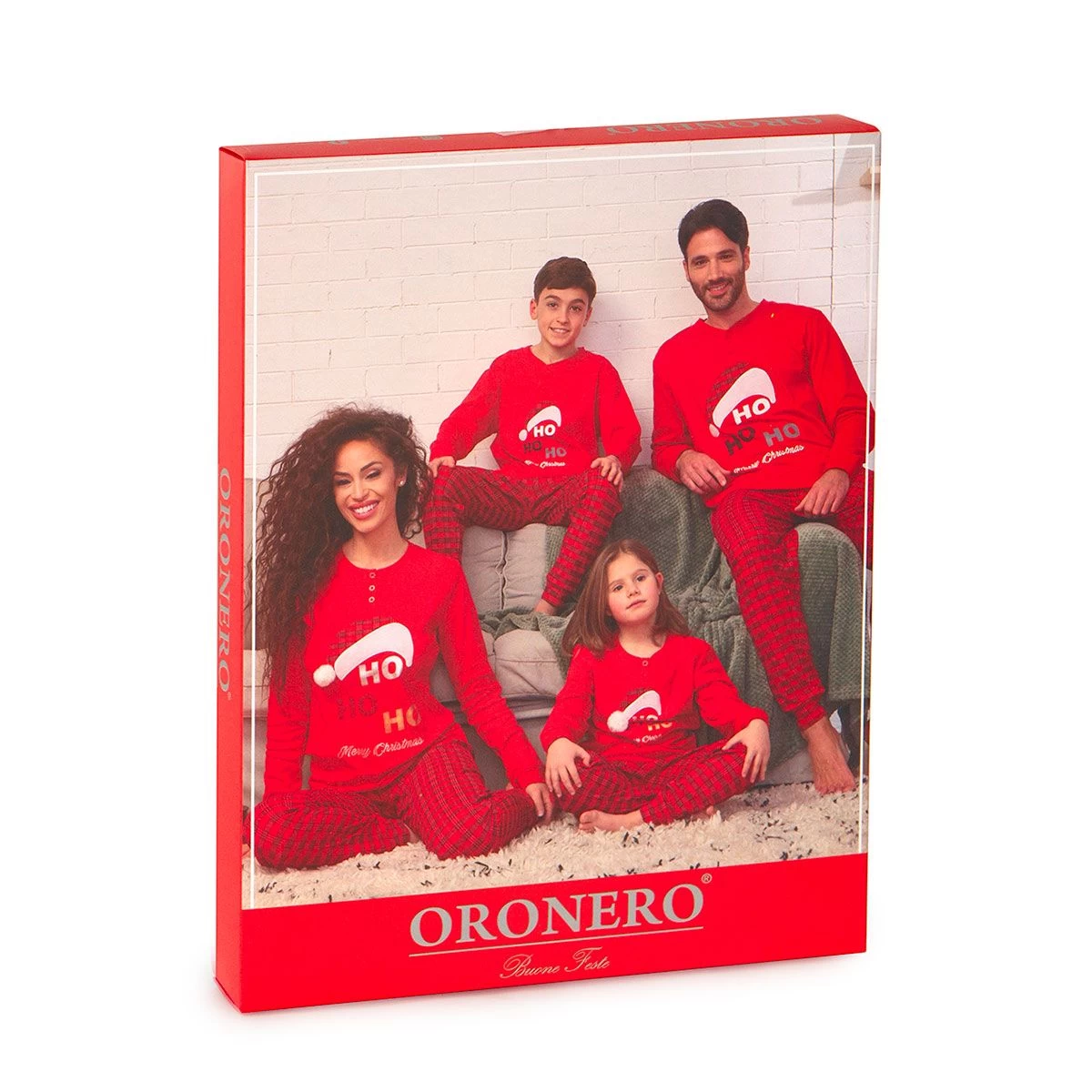 Pigiama Bambino/ragazzo Natalizio Oronero In Caldo Cotone ODNB25 X010 - immagine 2