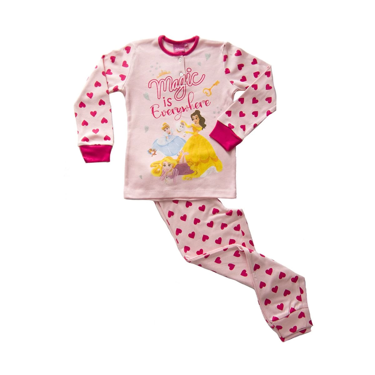 Pigiama Bambina Principesse Disney In Caldo Cotone DGW1883 V189 - immagine 2