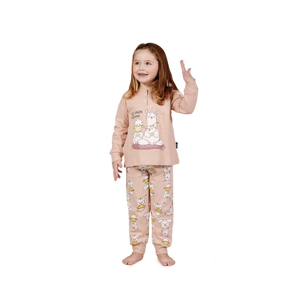 Pigiama Bambina/ragazza No Problem Happy People In Caldo Cotone 5038 Z518