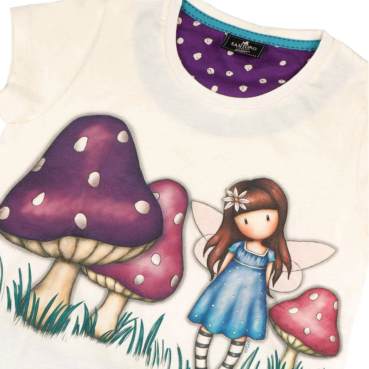 Pigiama Bambina/ragazza Estivo Faerie Folk Gorjuss In Cotone 55629 W965 - immagine 2