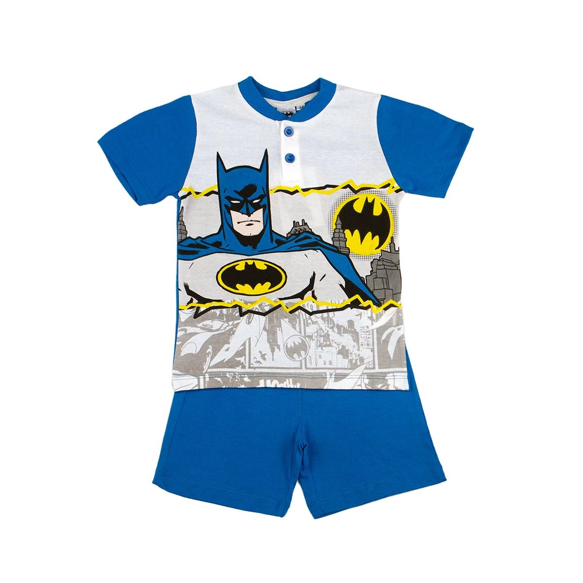 Pigiama Bambino Estivo Batman In Cotone WE16216 Y739 - immagine 2