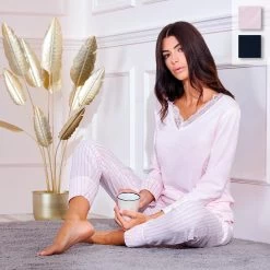 Pigiama Donna Oronero In Cotone OD139 K216