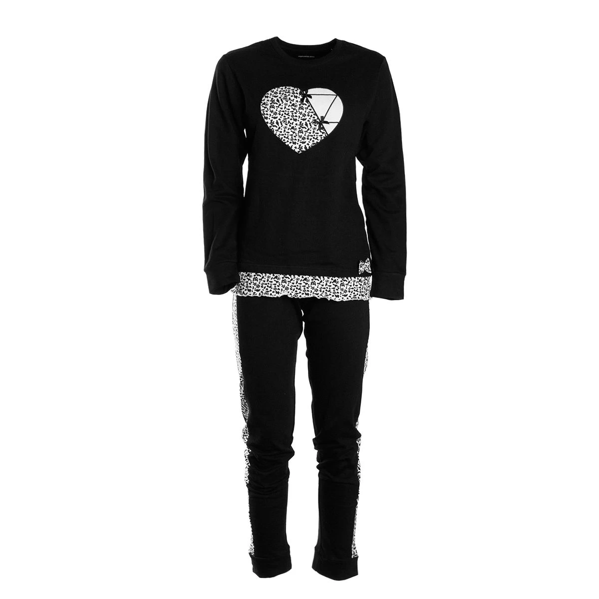 Pigiama Donna Oronero In Caldo Cotone OD1033F W440 - immagine 2