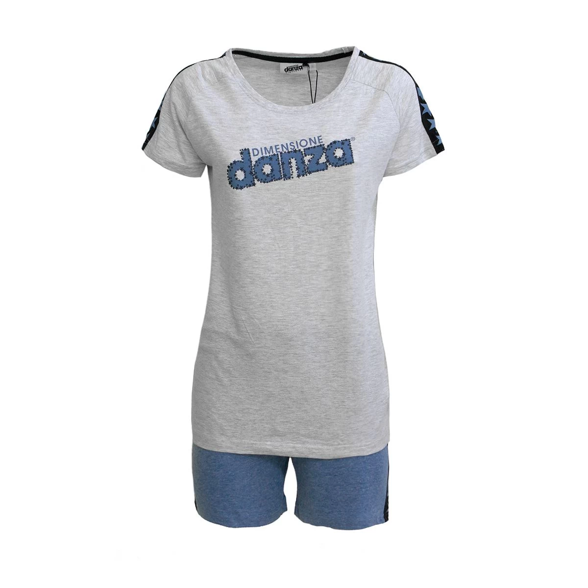 Pigiama Donna Estivo Dimensione Danza In Jersey Di Cotone DD20084 Z117 - immagine 4