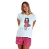 Pigiama Donna Estivo Love Grows Gorjuss In Cotone 55608 K374