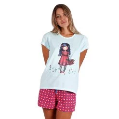 Pigiama Donna Estivo Love Grows Gorjuss In Cotone 55608 K374
