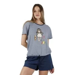 Pigiama Donna Estivo Hello Summer Gorjuss In Cotone 55615 K375