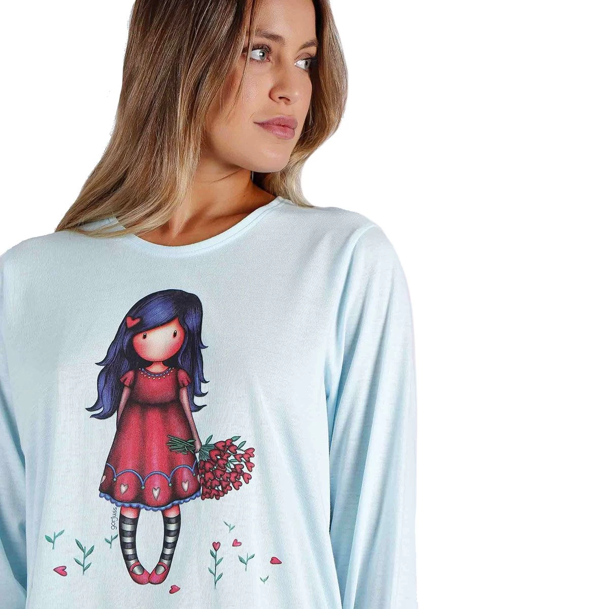 Pigiama Donna Love Grows Gorjuss In Cotone 55614 K379 - immagine 3