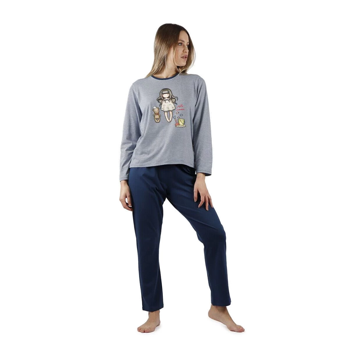 Pigiama Donna Hello Summer Gorjuss In Cotone 55616 K385