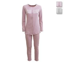 Pigiama Donna Alexia Di Toscana Lingerie In Caldo Cotone Z921