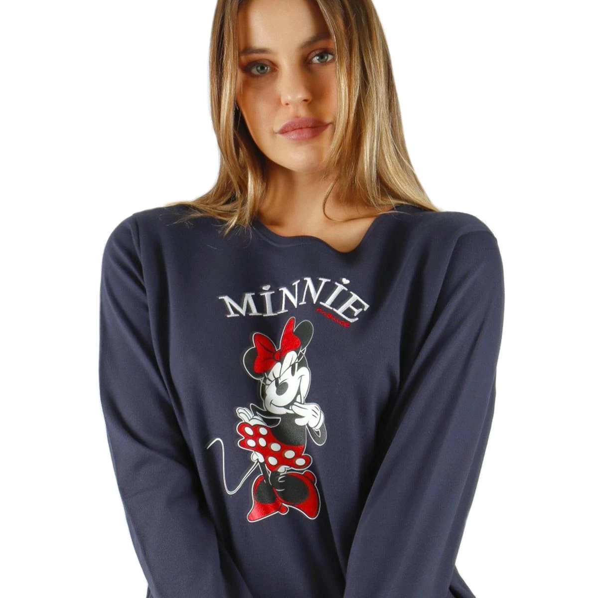 Pigiama Donna Minnie Disney In Caldo Cotone 56979 K670 - immagine 2